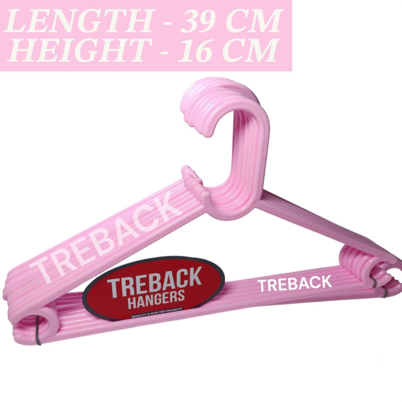 Plastic hangers for clothes pack of 24